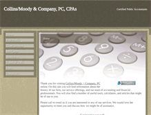 Tablet Screenshot of collinscpa.com